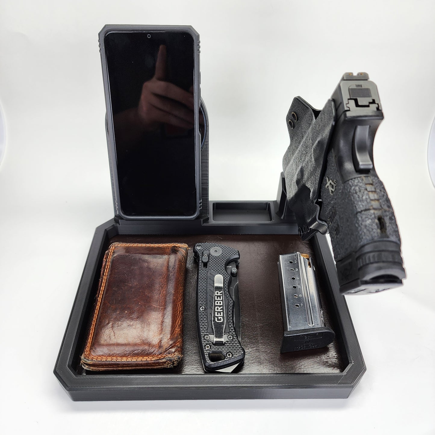 Wireless Charging EDC Tray w/ Handgun Mount